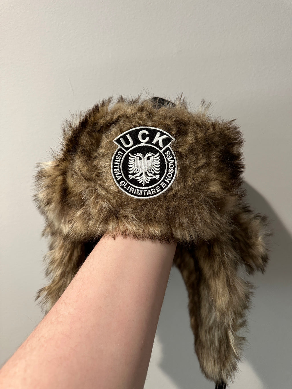 “Black Woods” UÇK Leather Fur Ushanka