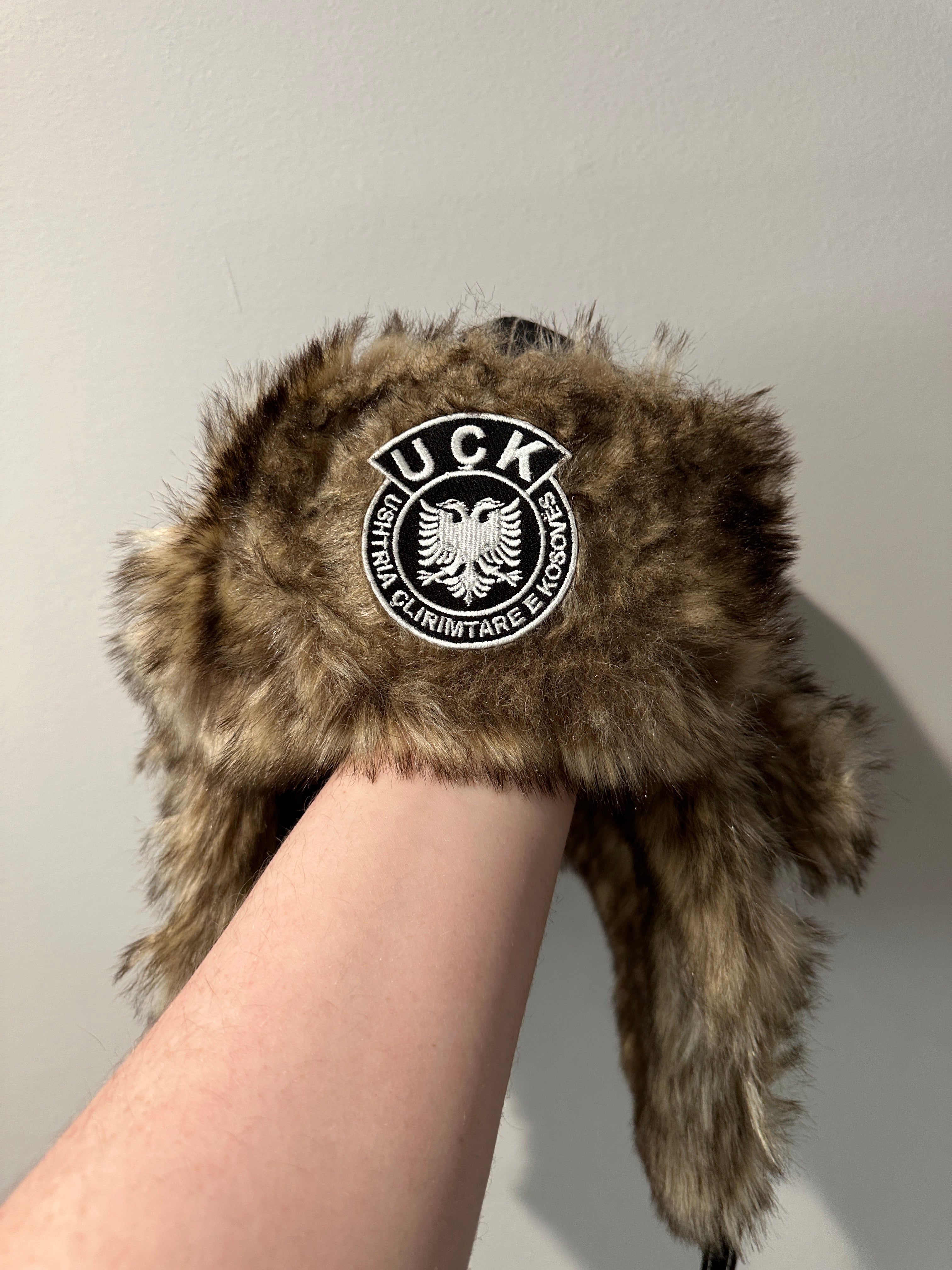 “Black Woods” UÇK Leather Fur Ushanka