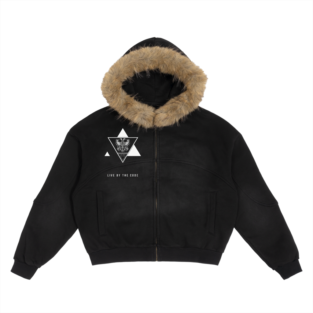 “Royale” Fur Zip (Detachable Fur Hoodie)