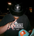 “Black Demolay” Leather x Diamond Cross Albanian Cowboy Hat