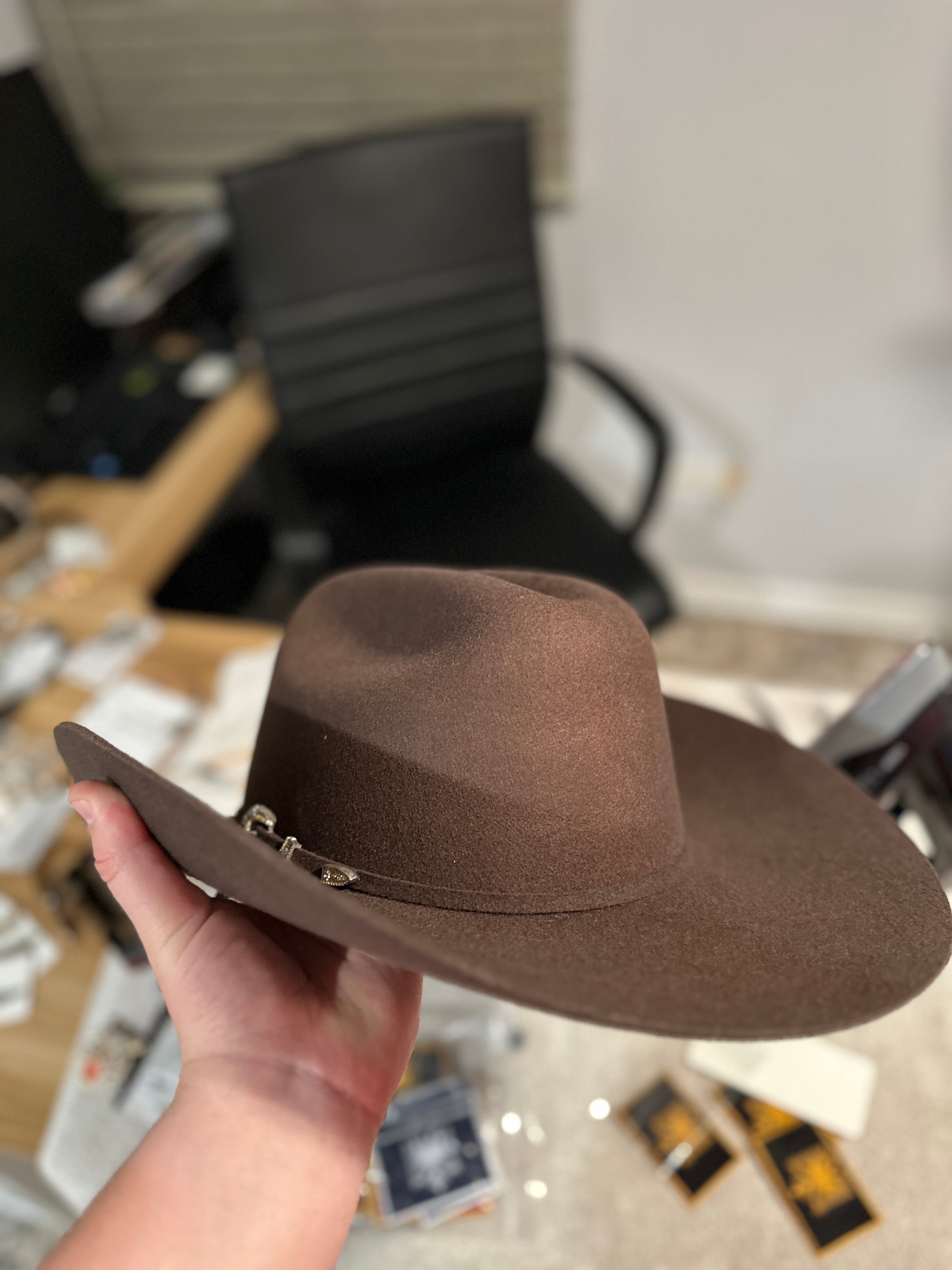 “Chocolate Satin” Albanian Cowboy Hat