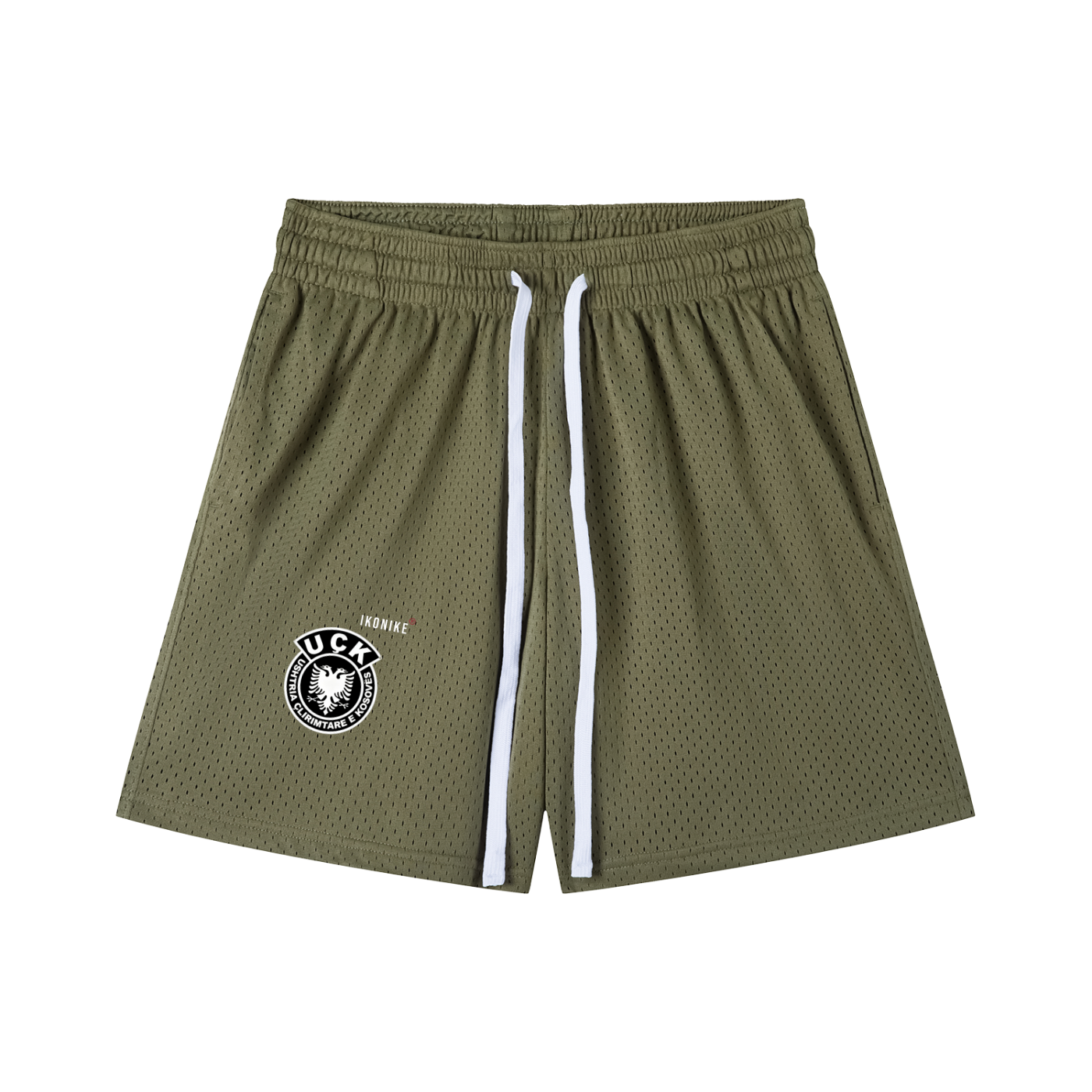 UÇK Old School Albanian Basketball Shorts (Multicolor)