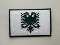 “Crimson Green” White X Green Albanian Flag Patch