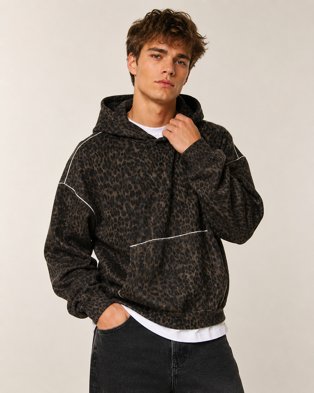 Shiponja Leopard Tech Hoodie