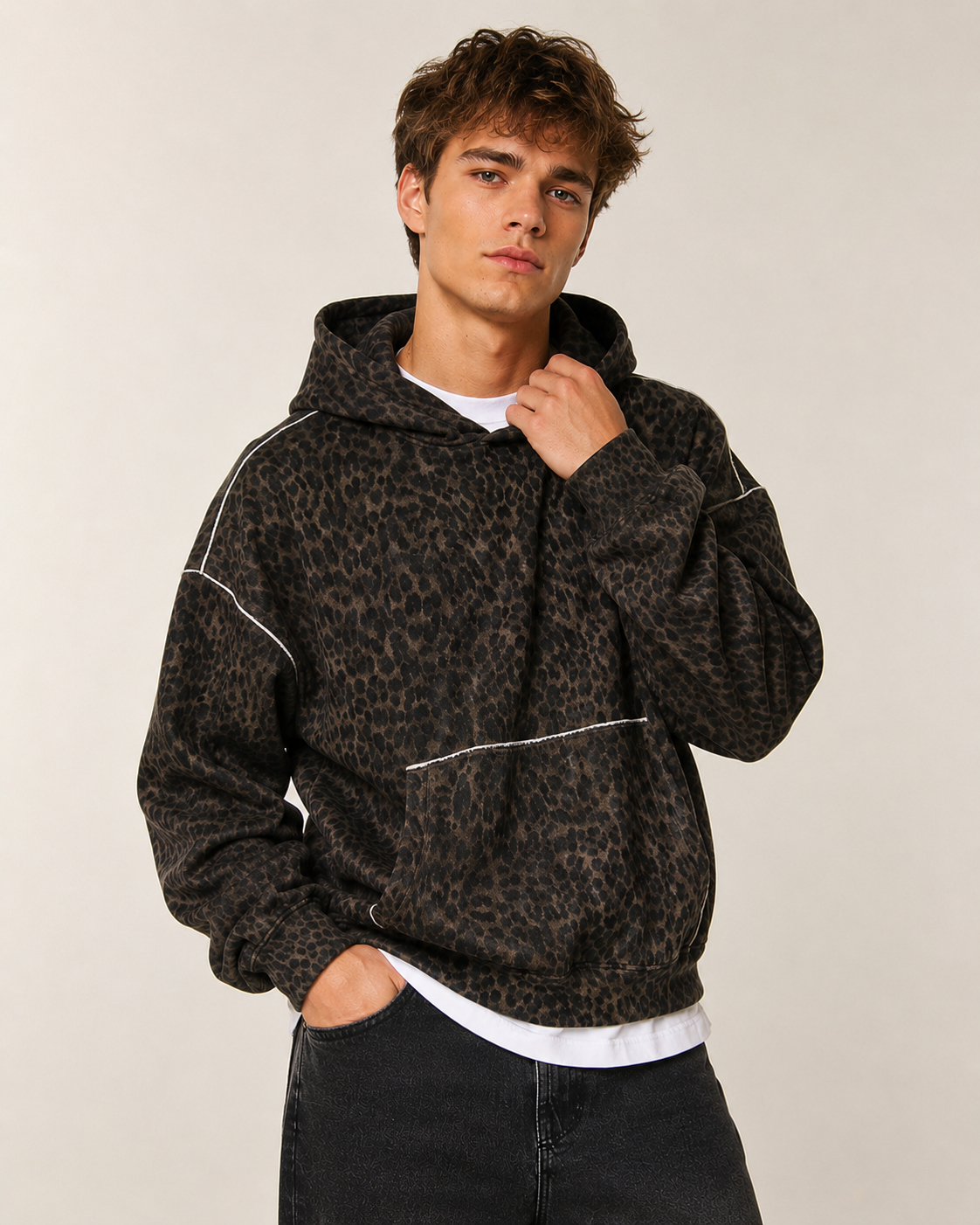Shiponja Leopard Tech Hoodie