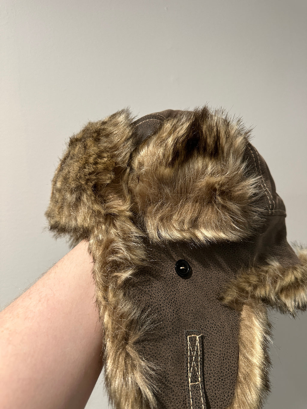 “BOURBON” UÇK Albanian Embroidered Leather Ushanka