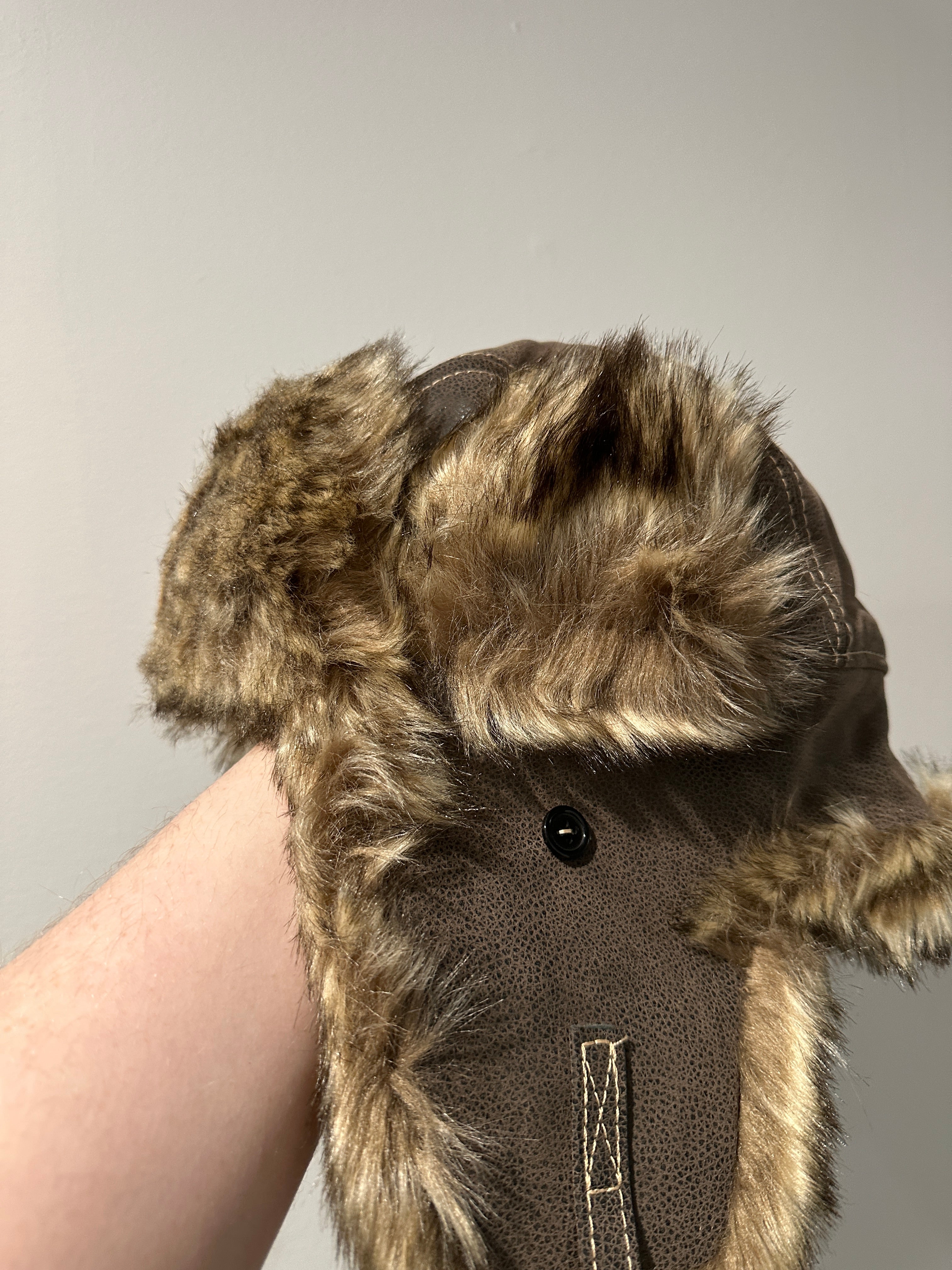 “BOURBON” UÇK Albanian Embroidered Leather Ushanka