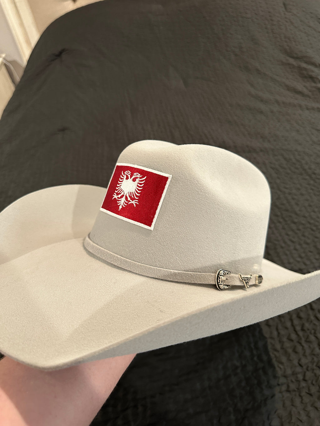 “White Cherry” Albanian Rabbit Wool 8x PREMIUM Cowboy Hat