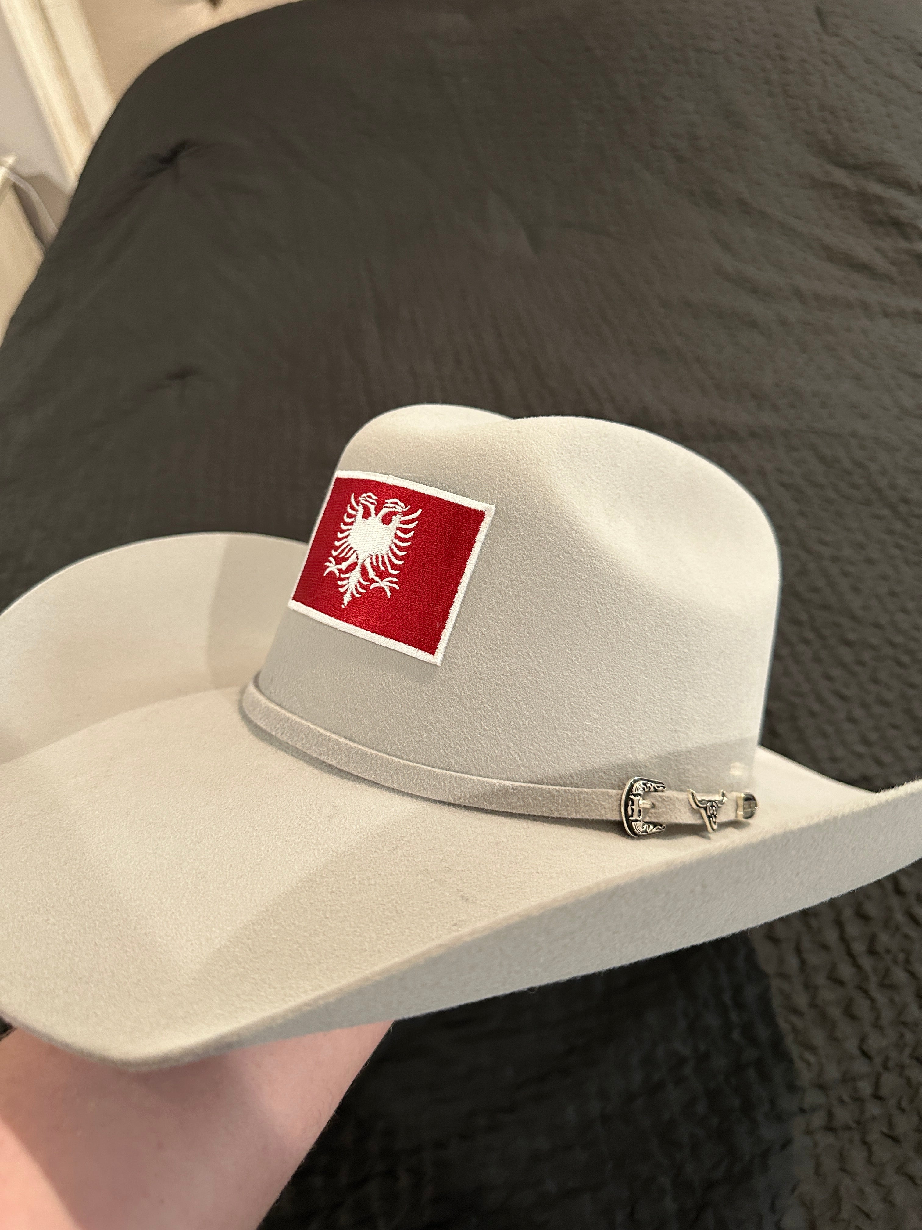 “White Cherry” Albanian Rabbit Wool 8x PREMIUM Cowboy Hat
