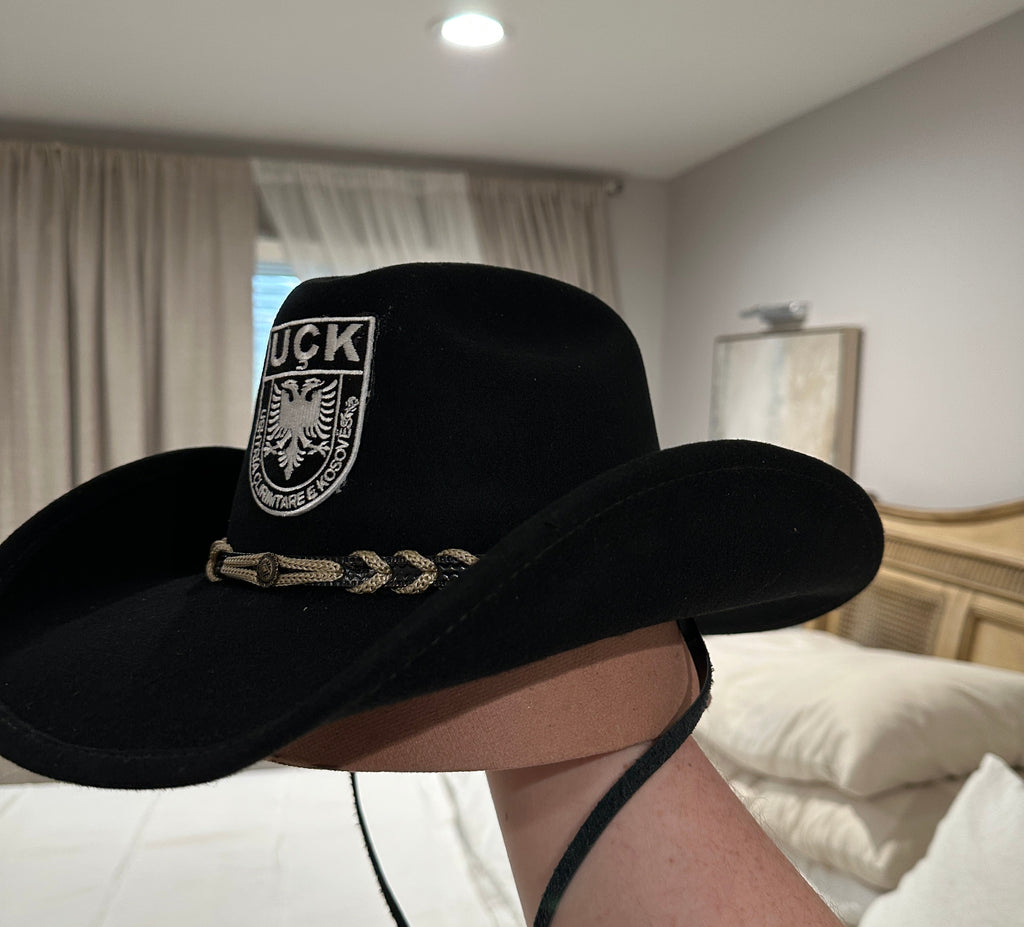 “Montana” UÇK Albanian Cowboy Hat 100% Sheepskin Wool