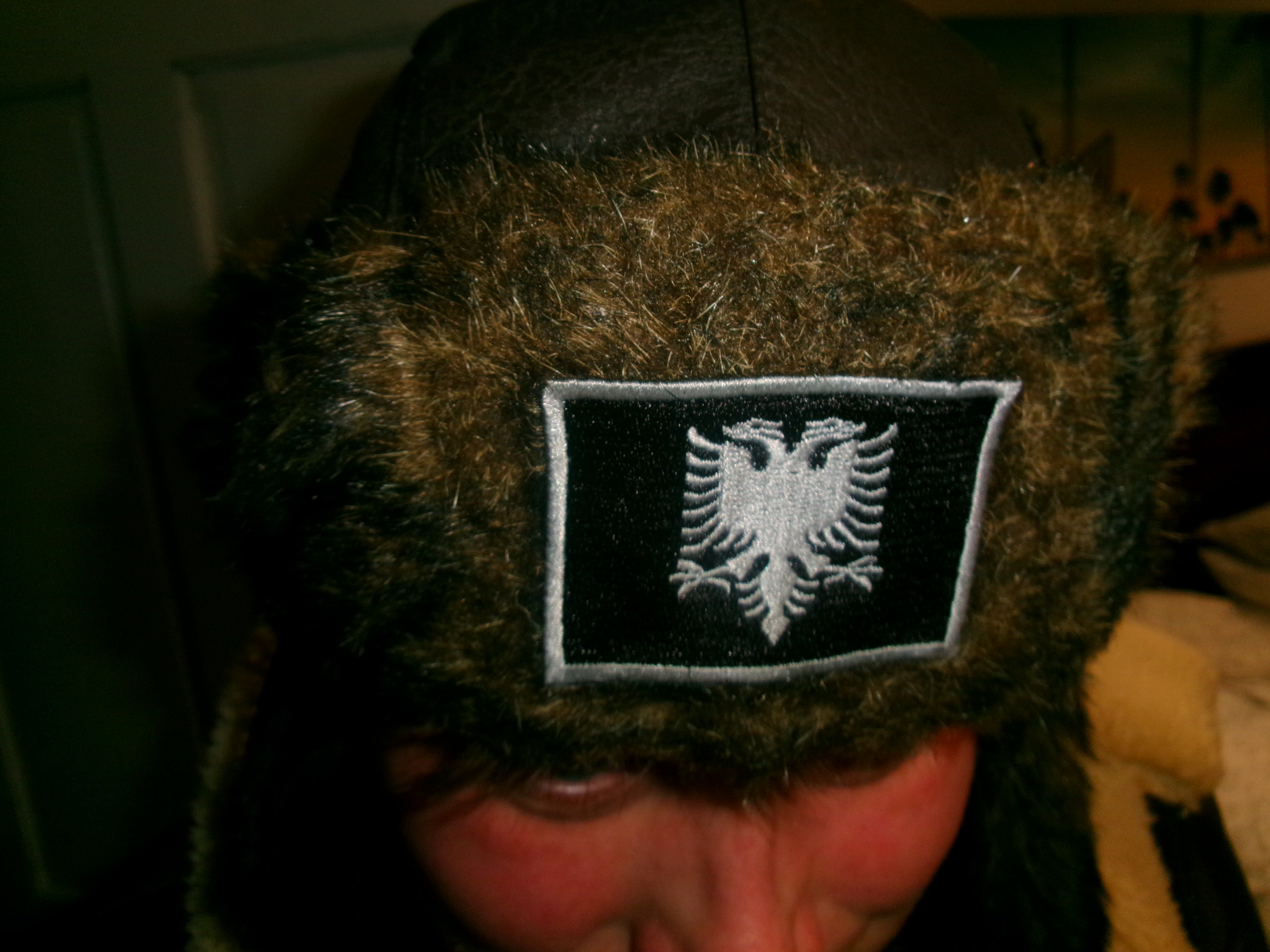 Albanian Embroidered Leather X Fur Ushanka Hat (2/2 LIMITED EDITION)