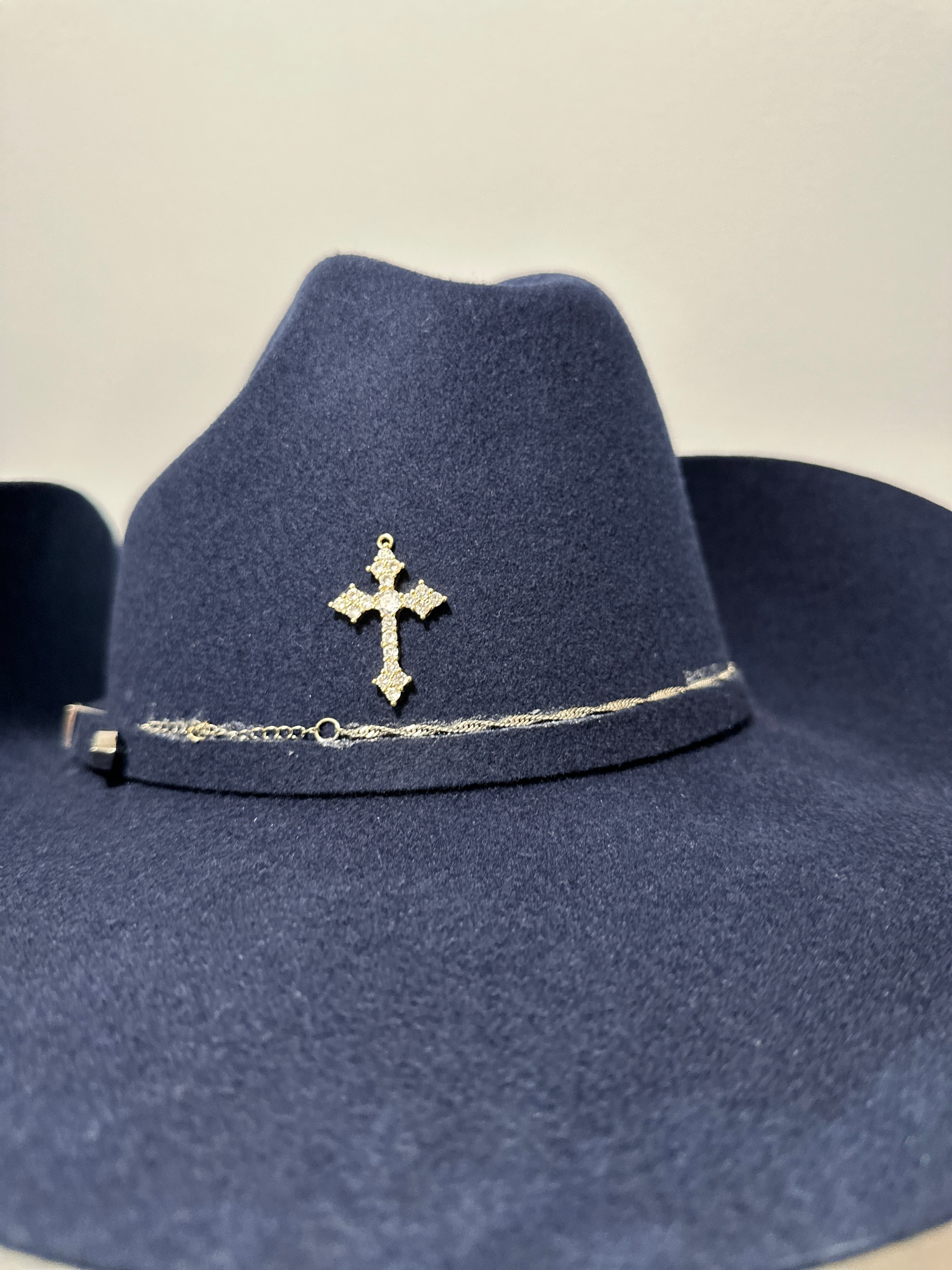 “Boujee” Blue Gunslinger Cross Albanian Cowboy Hat