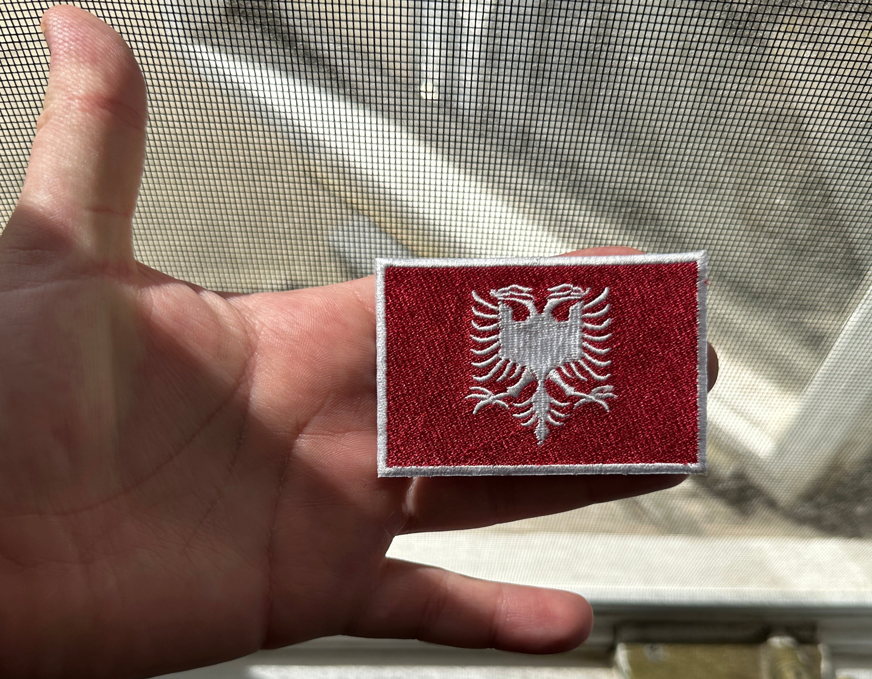 “Royalty” Team Red and White Albanian Flag Patch