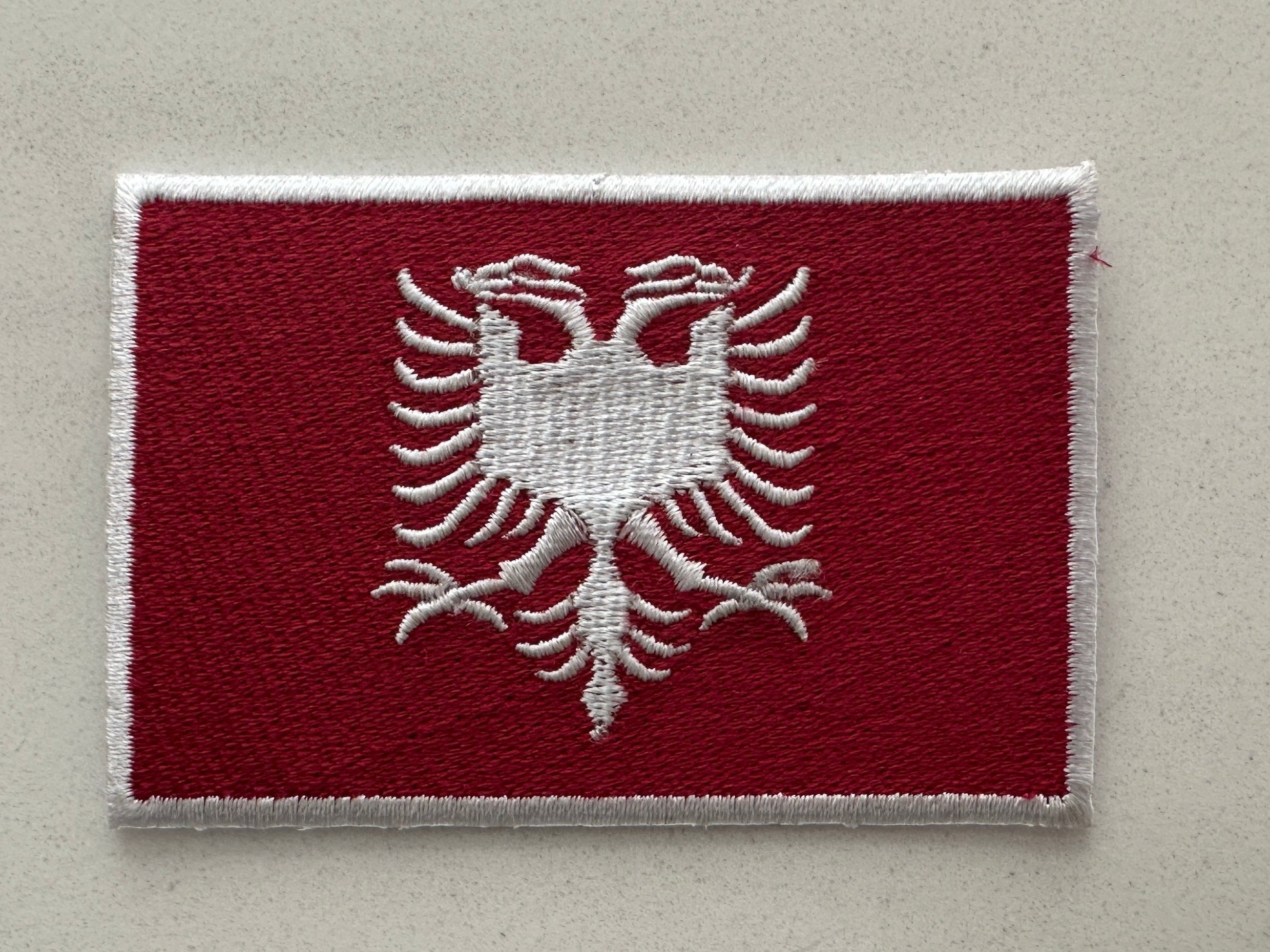 “Royalty” Team Red and White Albanian Flag Patch