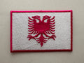 “Iconic” White and Hot Pink Albanian Flag Patch