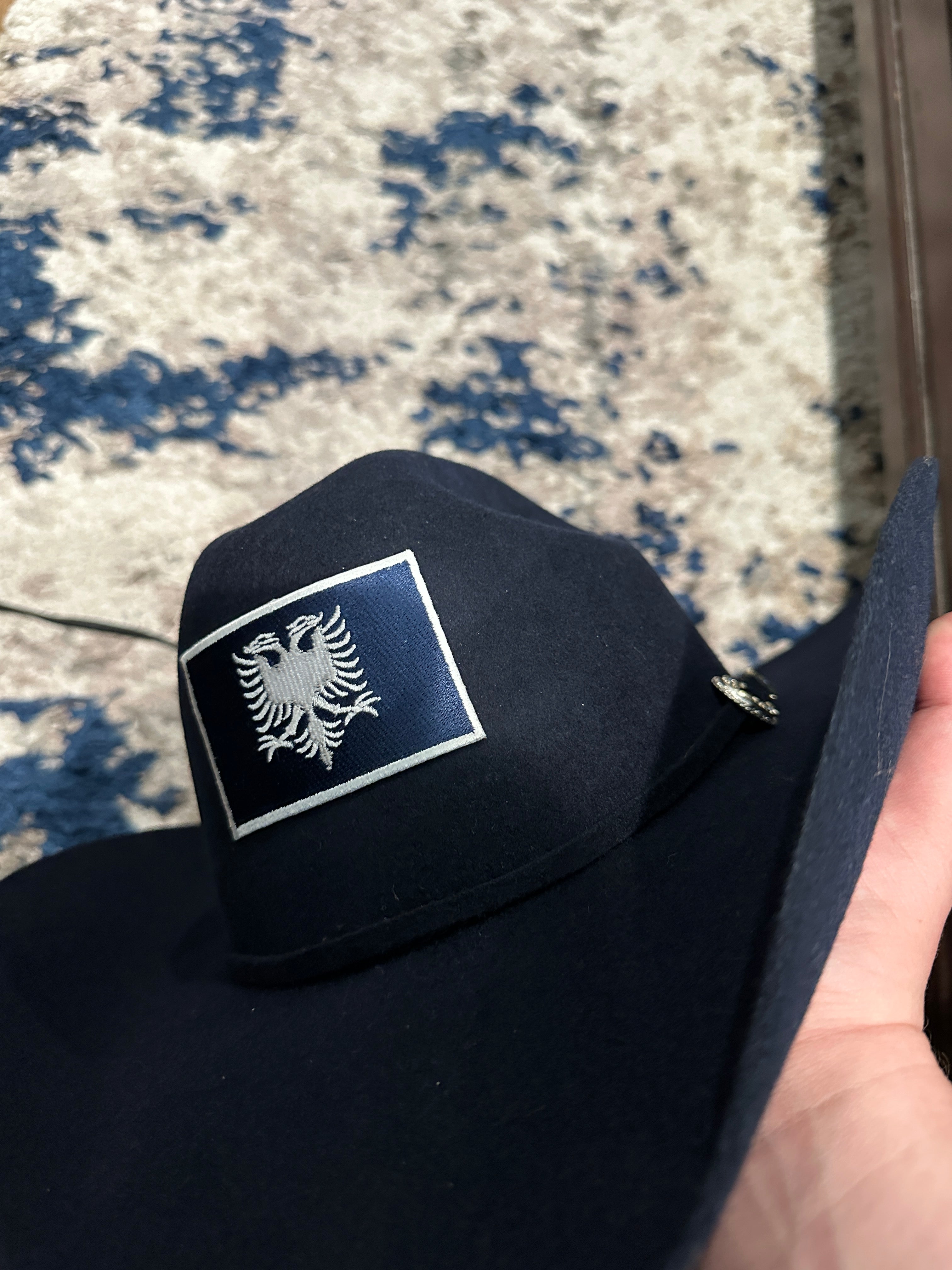 “Night Navy” 4x Rabbit Wool Albanian Cowboy Hat