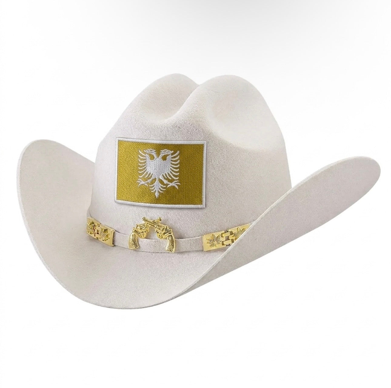 “Old Money” 6x Albanian Golden White Cowboy Hat
