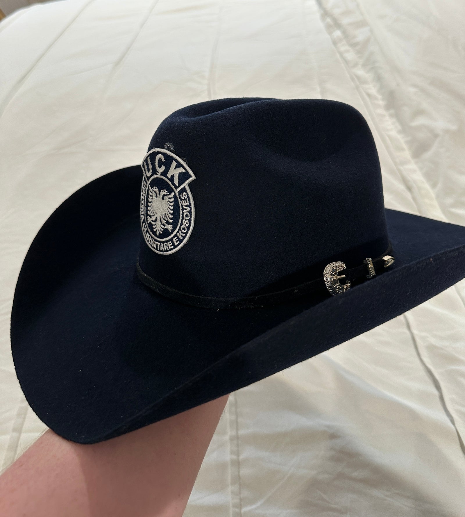 “Midnight” UÇK Albanian Navy Blue 4x Rabbit Wool Cowboy Hat