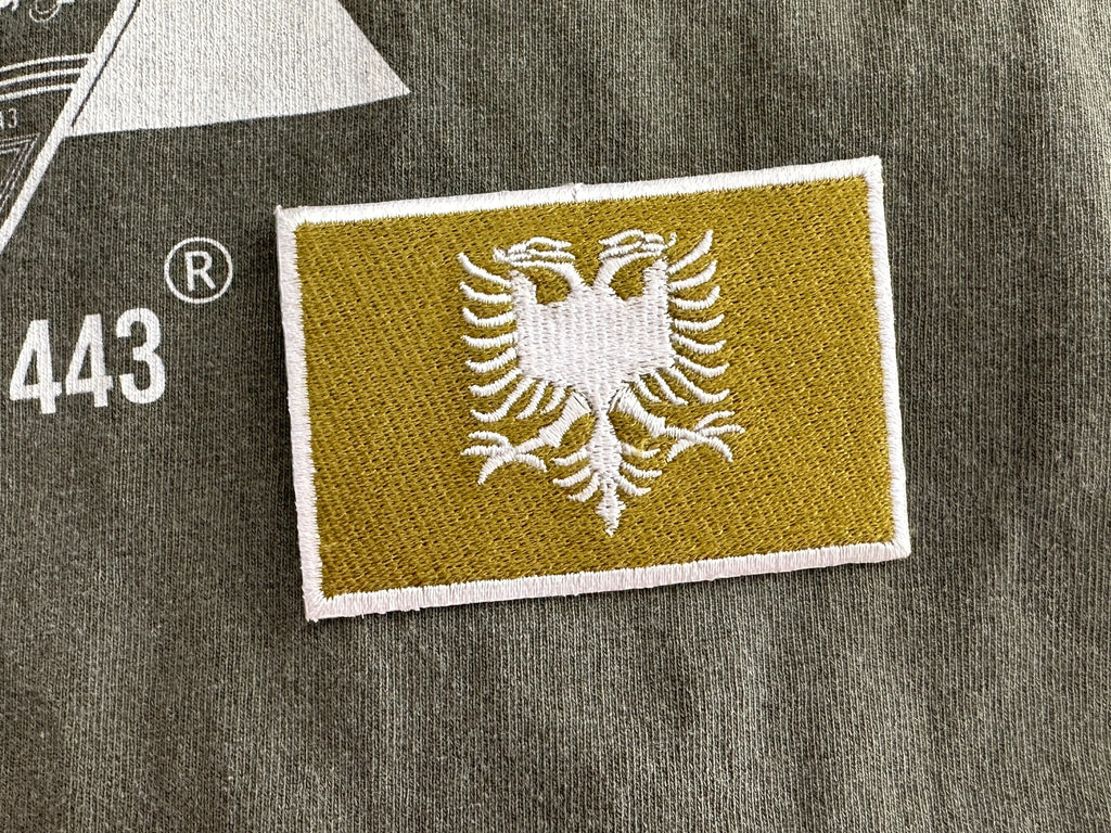 “Golden” Gold and White Albanian Flag Patch