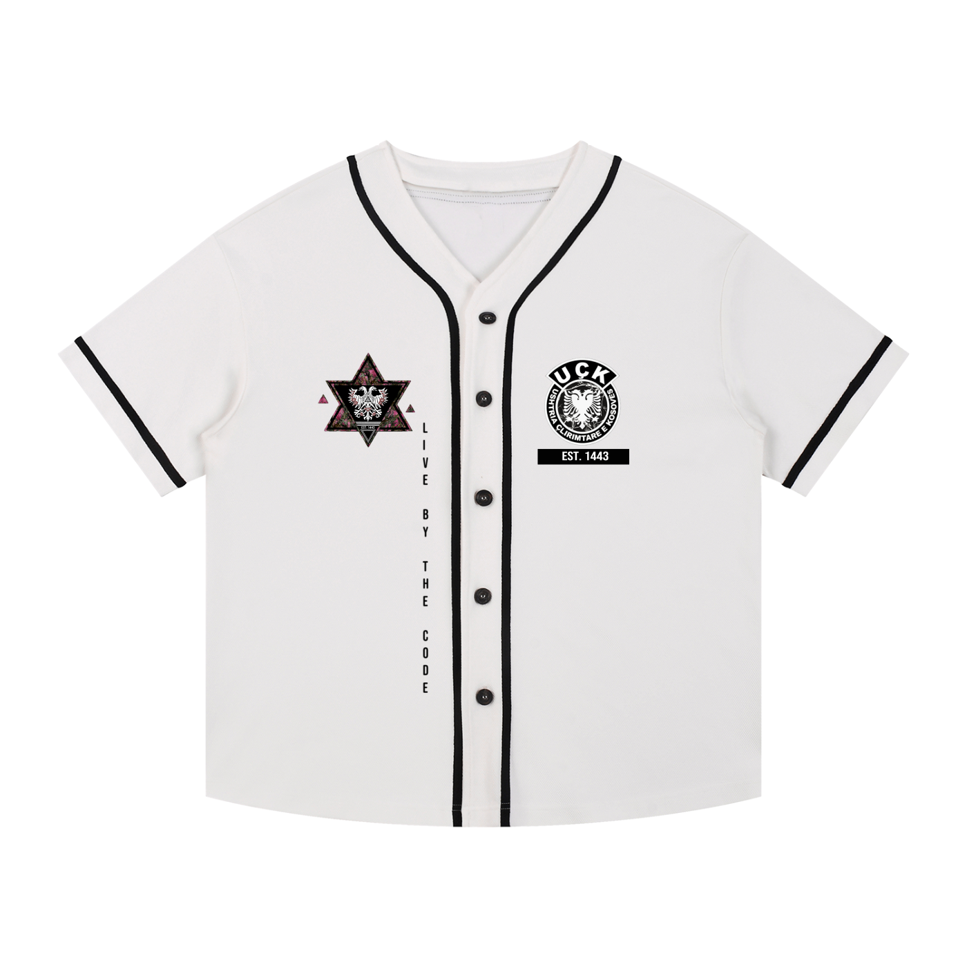 UÇK x REALTREE Pink Branch Camo Blend Ikonike Jersey (Button Up)