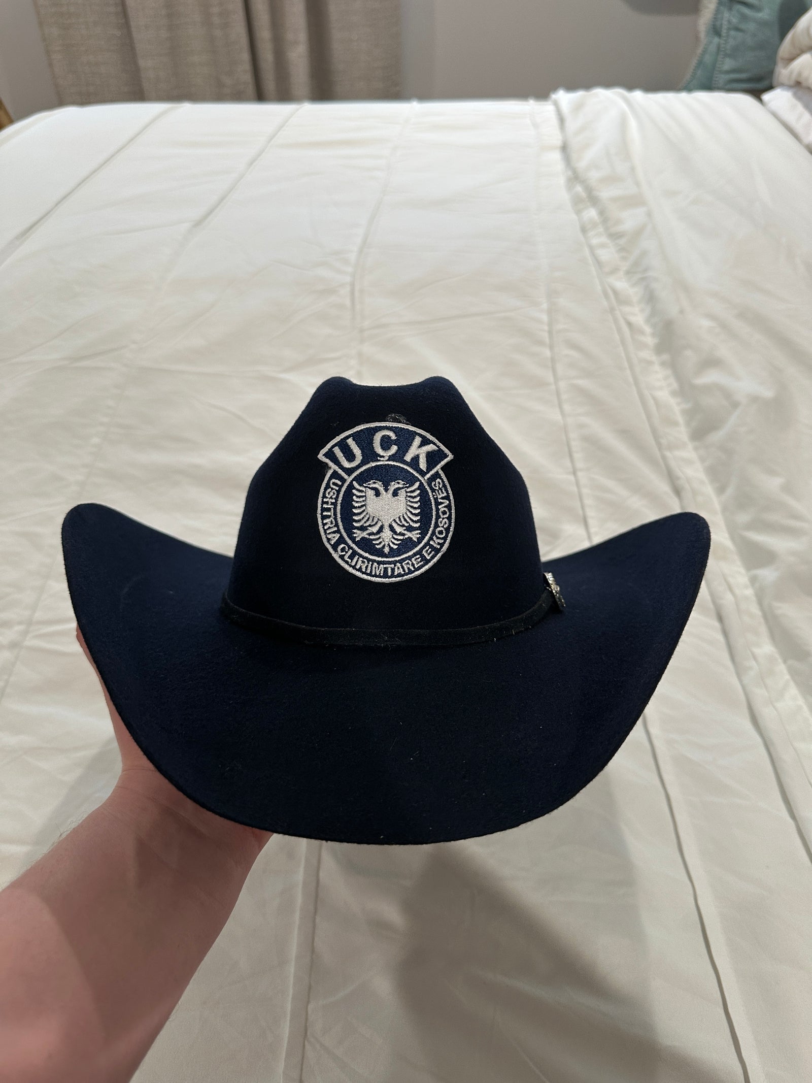 “Midnight” UÇK Albanian Navy Blue 4x Rabbit Wool Cowboy Hat