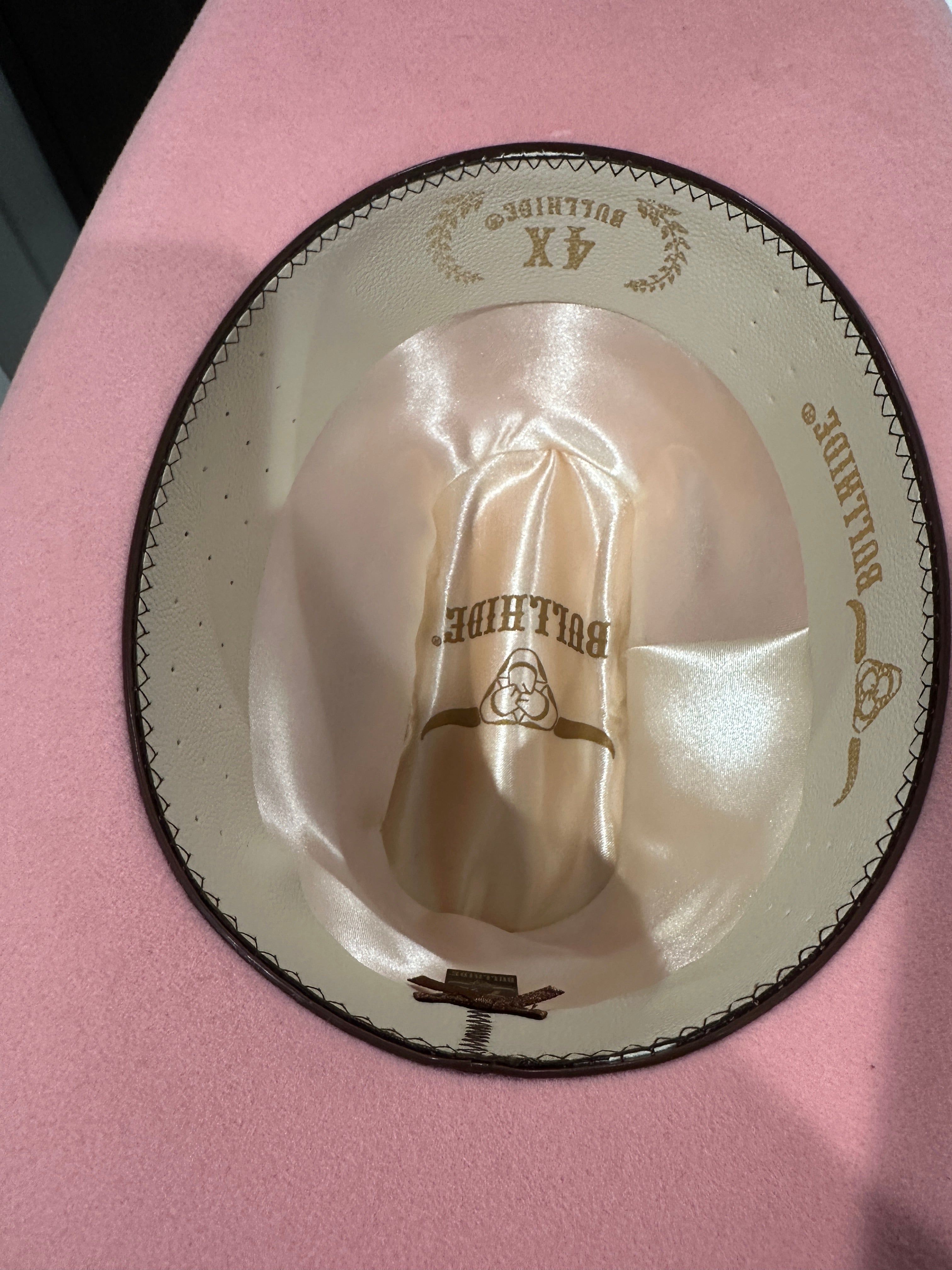 “Sweet Pink” Albanian Cowboy Hat 4X RabbitWool