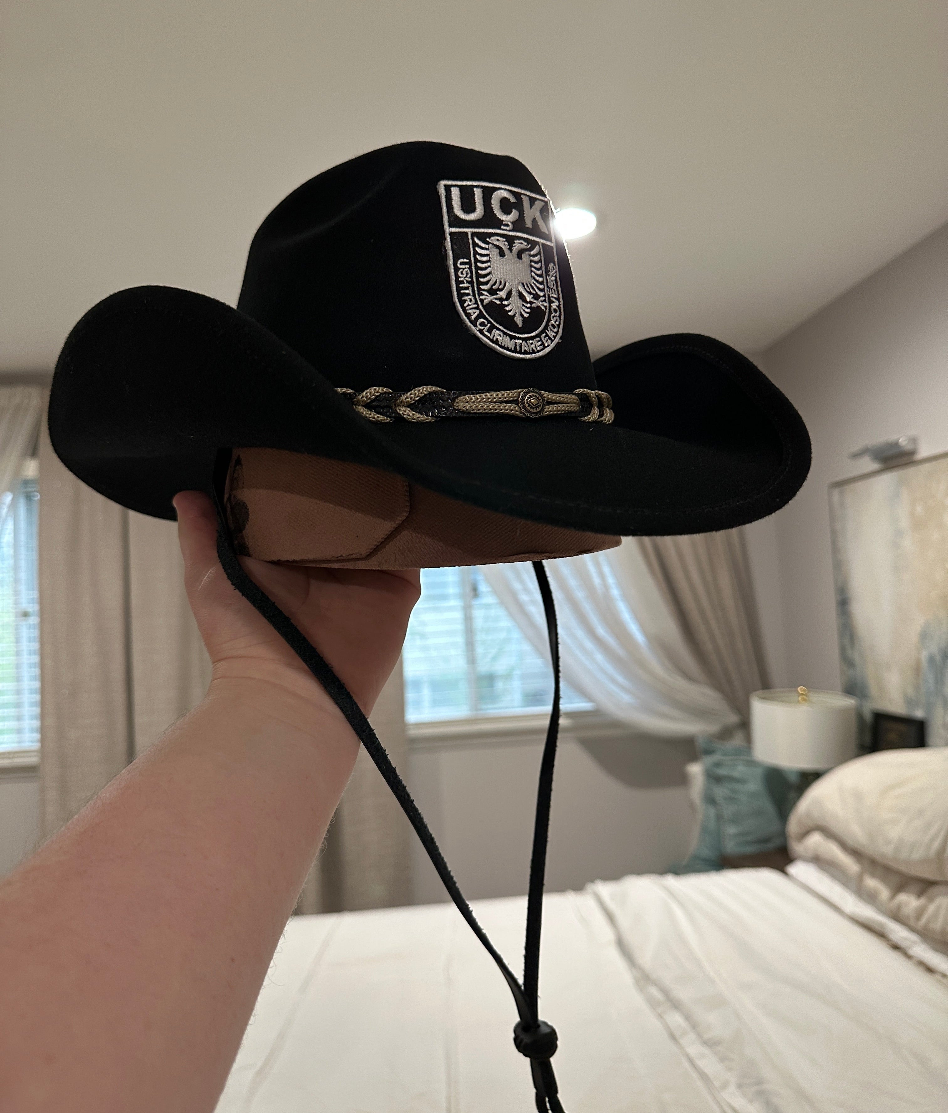 “Montana” UÇK Albanian Cowboy Hat 100% Sheepskin Wool