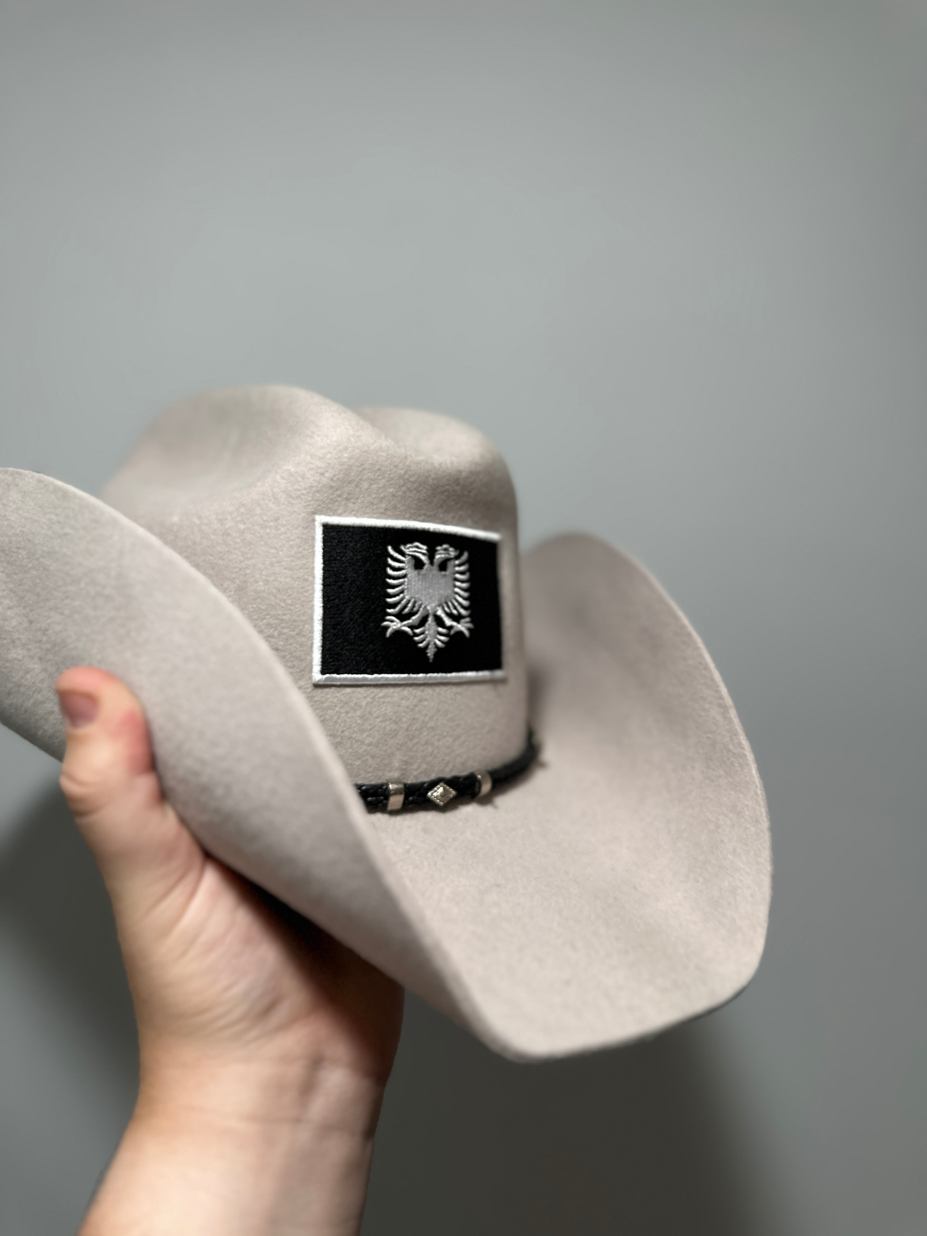 “Vivian” Albanian Cowboy Hat 4x Sheepskin Wool