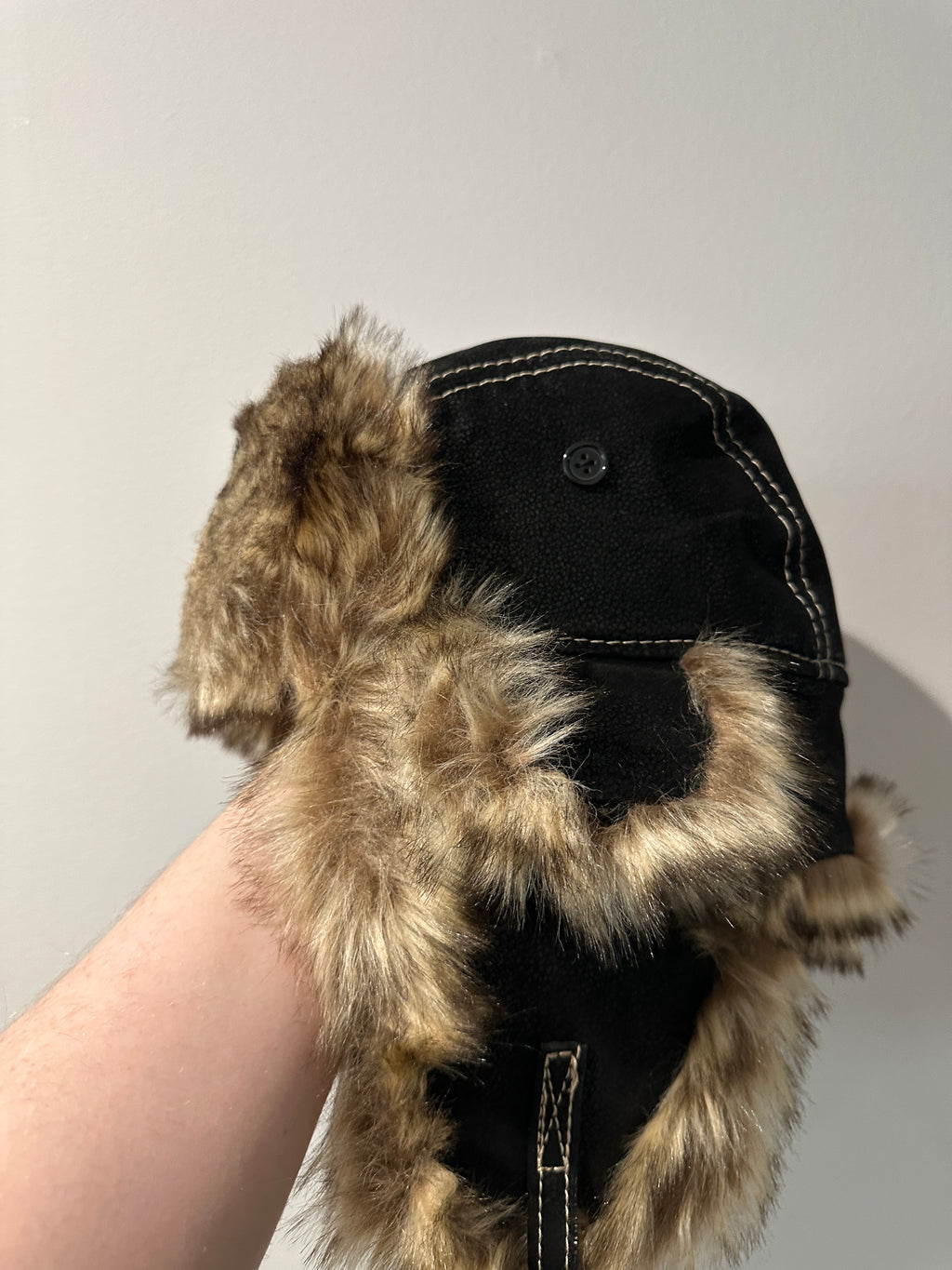 “Black Woods” UÇK Leather Fur Ushanka