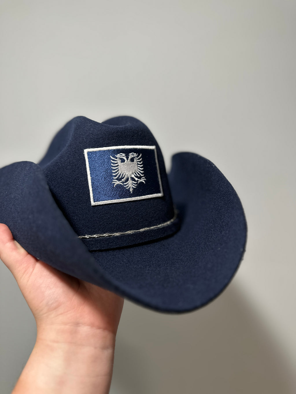 “Boujee” Blue Gunslinger Cross Albanian Cowboy Hat