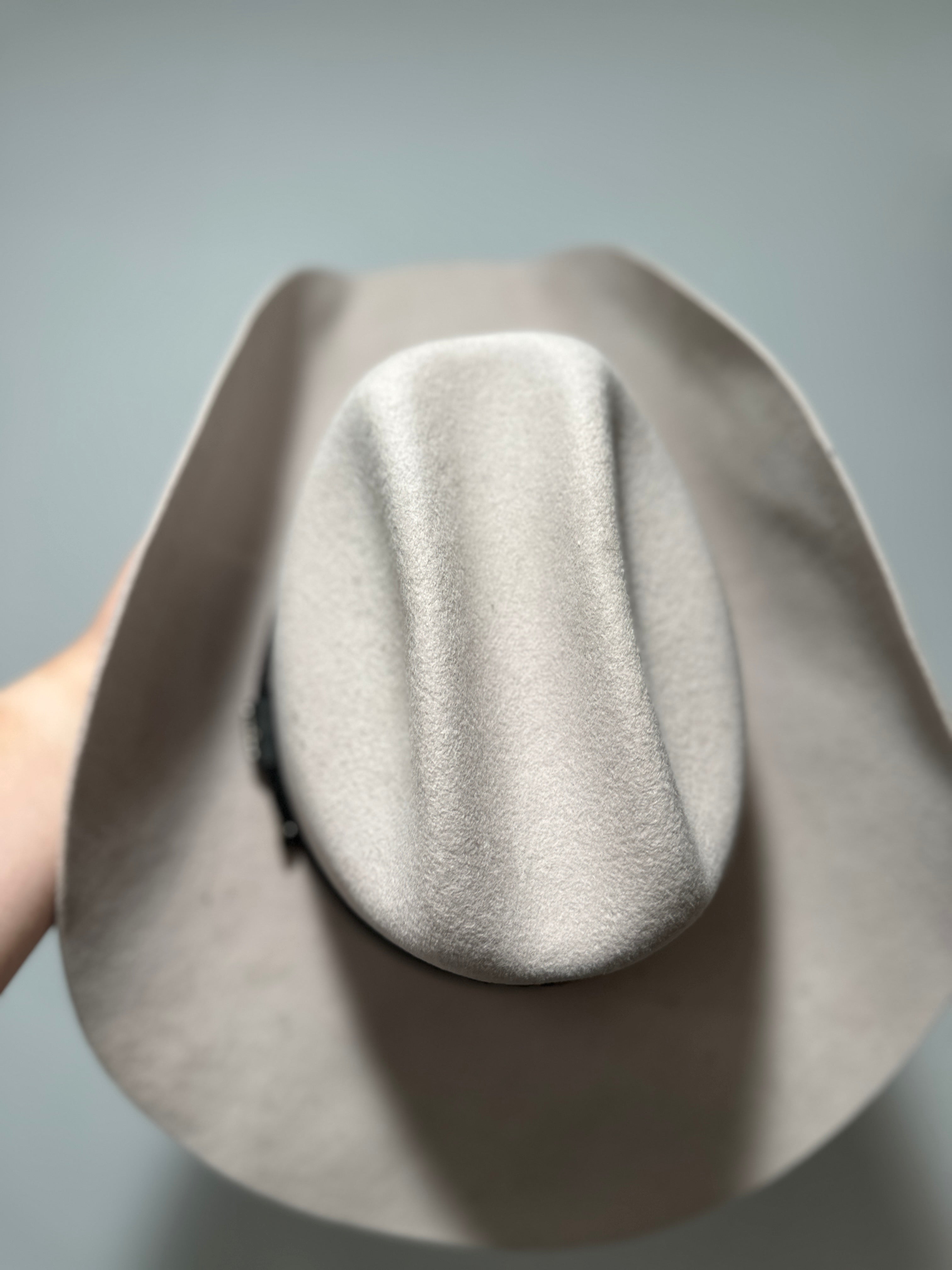 “Vivian” Albanian Cowboy Hat 4x Sheepskin Wool