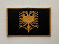 “GoldOut” Black And Gold Albanian Flag Patch