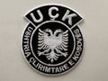 “Blackout” Black and White UÇK Albanian Flag Patch Badge