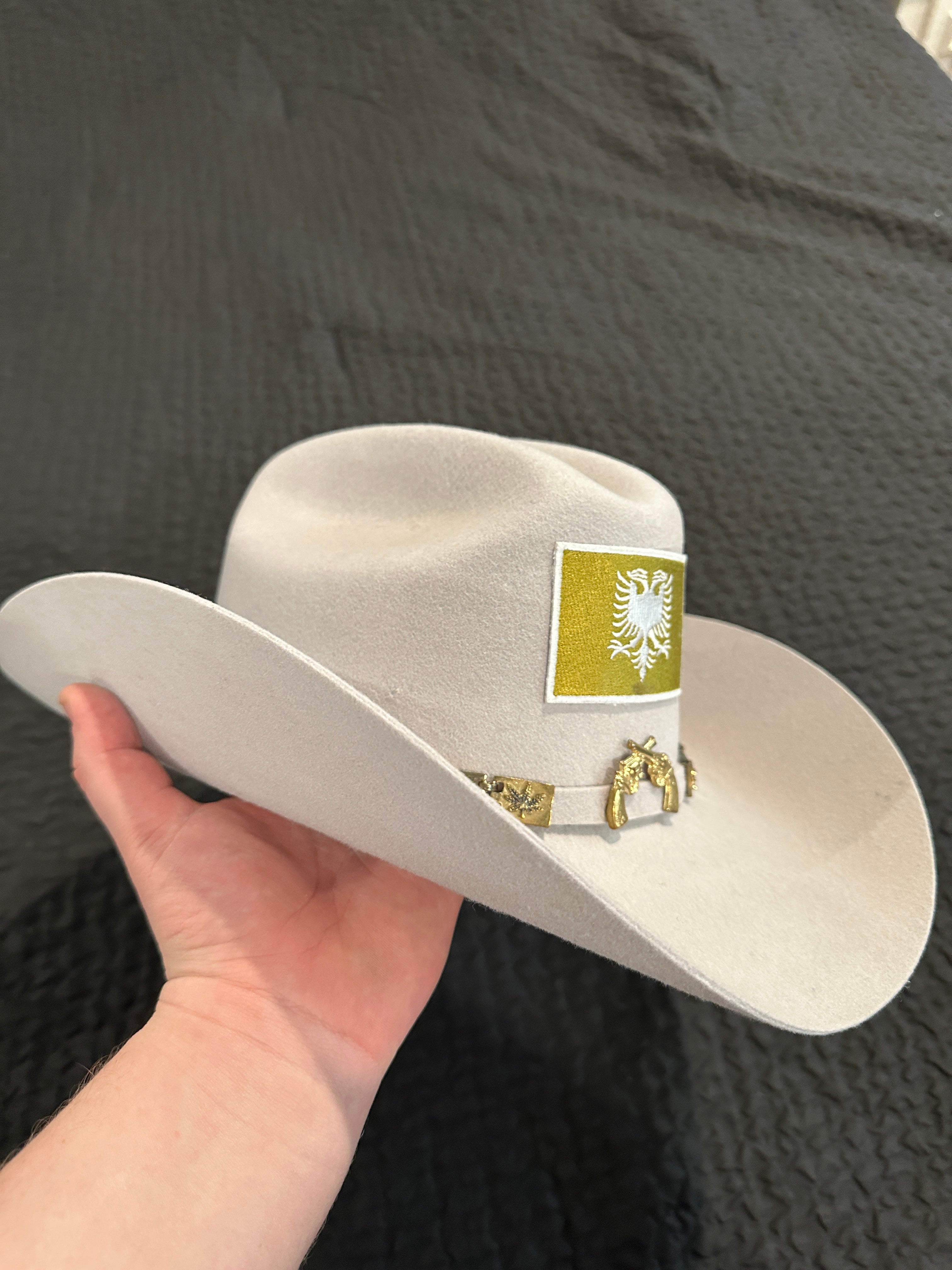 “Old Money” 6x Albanian Golden White Cowboy Hat