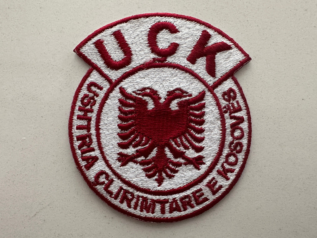 “Icy Red” White and Red UÇK Albanian Patch