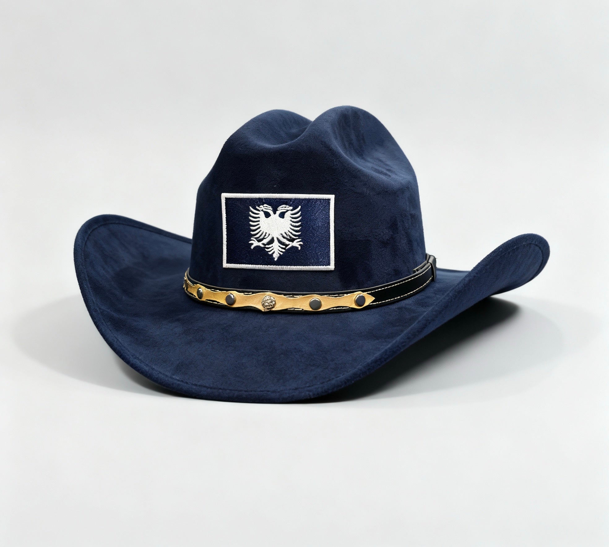 “Moonwalk” Midnight Blue Albanian Cowboy Hat (Royal Suede) *1 LEFT**