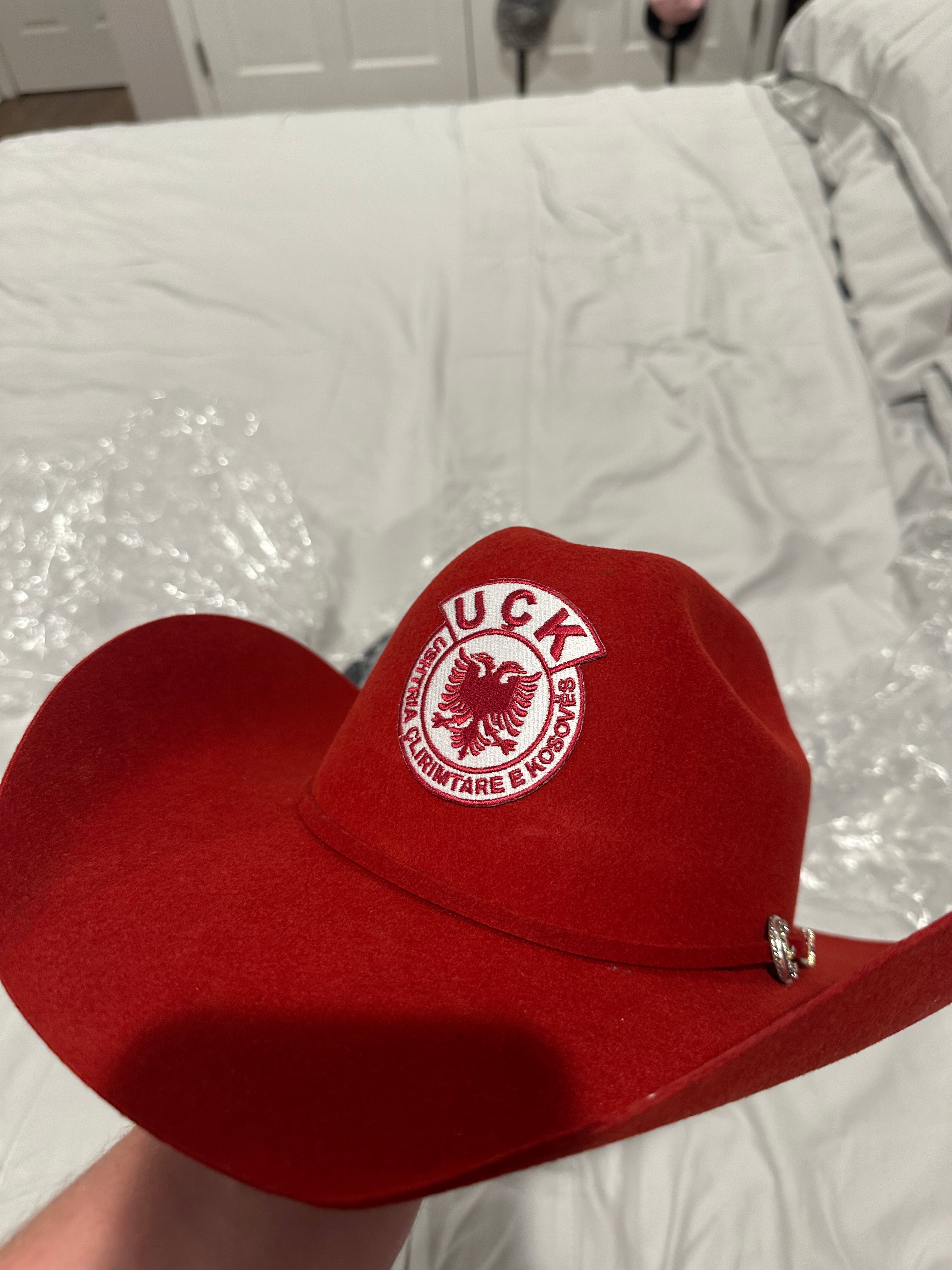 “Siren” UÇK Albanian Red 4x Wool Rabbitskin Cowboy Hat