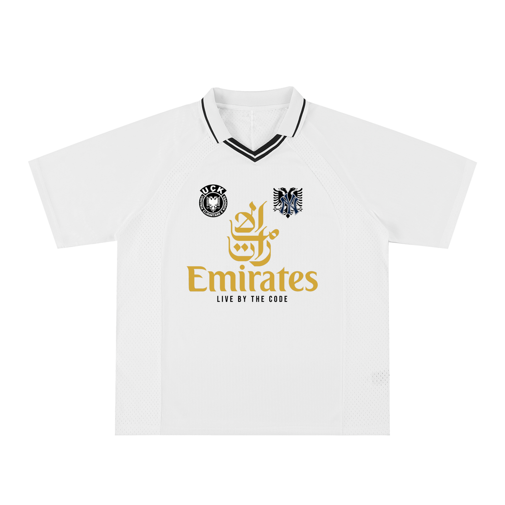 UÇK x YANKEES Albanian Ikonike White Soccer Jersey
